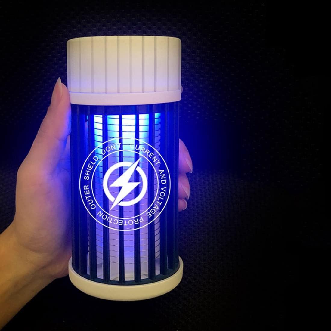 Outdoor Mosquito Trap - Rechargeable with UV Light (365 nm) - Silent and Portable - Can Also Be Used as a Night Light.