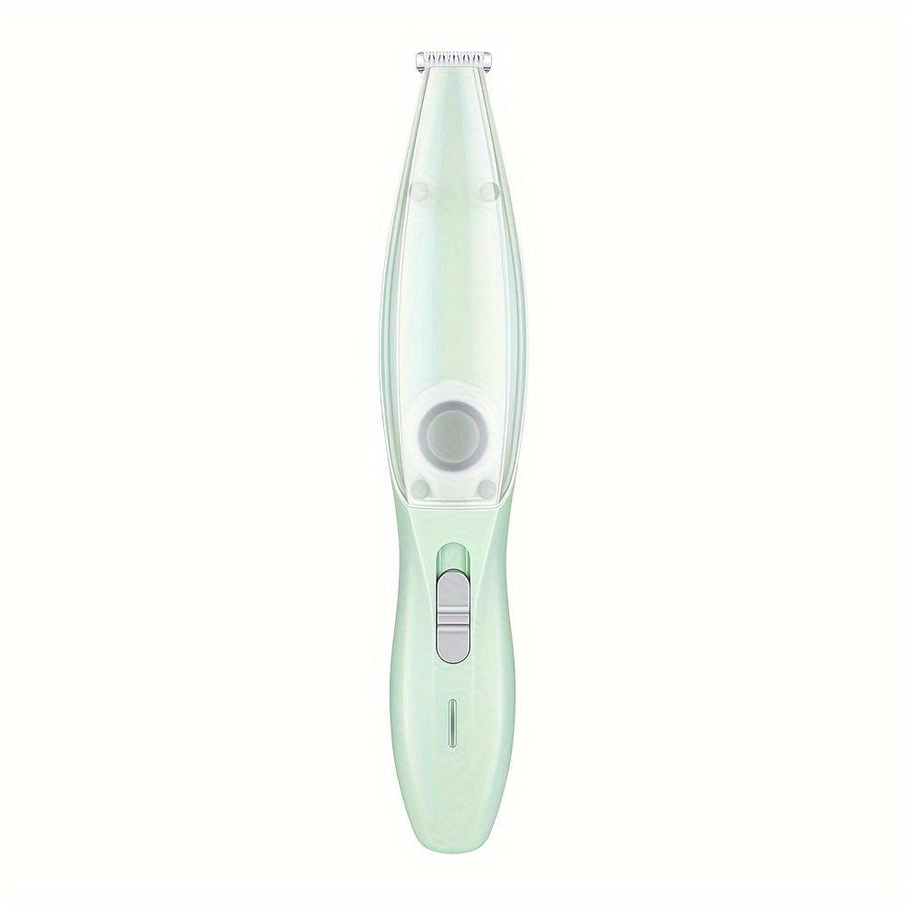 Small Animal Hair Trimmer-Hair Suction Cup-Rechargeable-Quiet-Green-1st.
