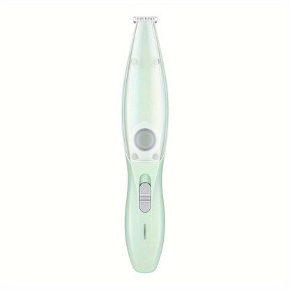 Small Animal Hair Trimmer-Hair Suction Cup-Rechargeable-Quiet-Green-1st.