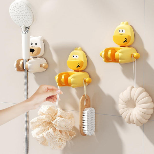 Shower Head Holder - Suction Cup Shower Head Holder - Punch-Free - Children's Shower Head Holder - Removable and Adjustable - 1 Pack.