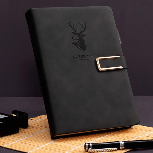 Notebook - 3D Magnetic Closure - Thick Paper - Black Deer - 1 Pack.