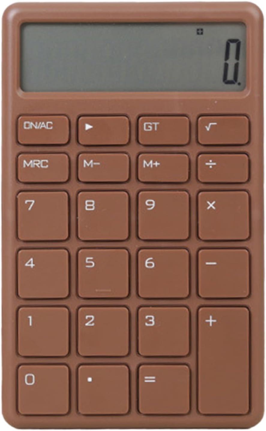 Calculator - with LCD display - Portable - Silent - Brown - 1 pack.