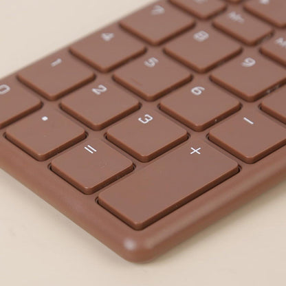 Calculator - with LCD display - Portable - Silent - Brown - 1 pack.