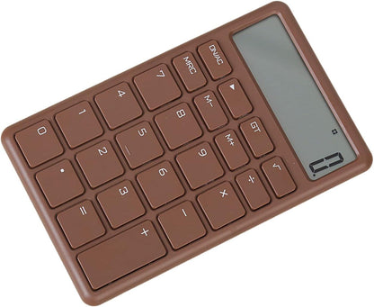 Calculator - with LCD display - Portable - Silent - Brown - 1 pack.
