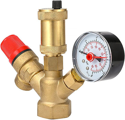 Water pressure regulator DN25 Pressure regulator Brass boiler valve set.