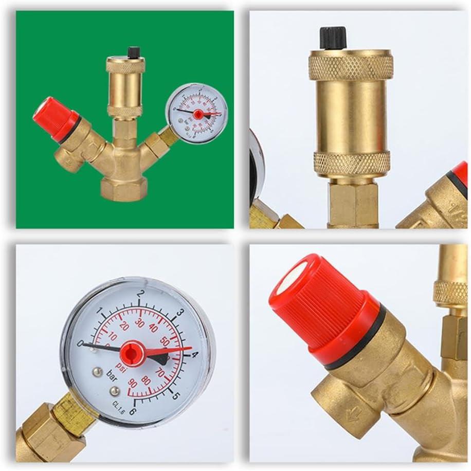 Water pressure regulator DN25 Pressure regulator Brass boiler valve set.