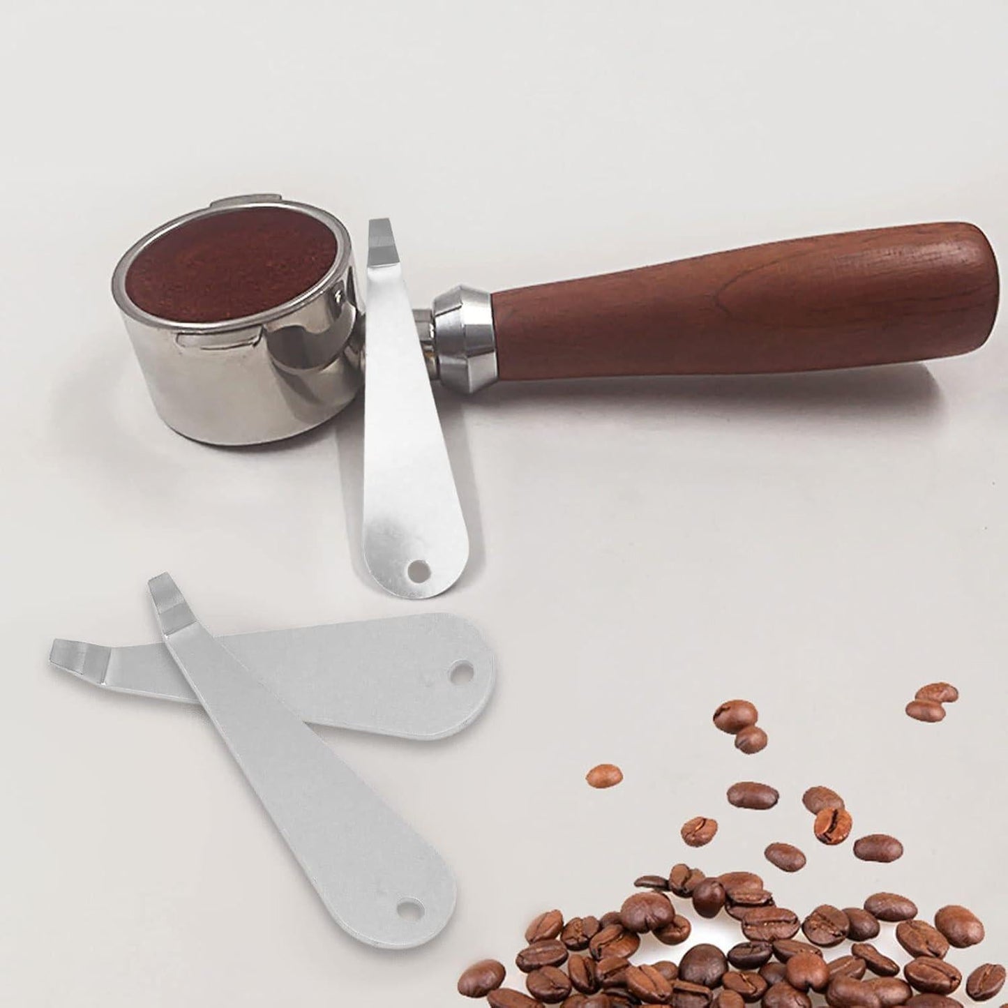 Coffee Portafilter Basket Remover Stainless Steel Powder Cup Disassembly Cleaning Pry Tool Coffee Machine Accessories.