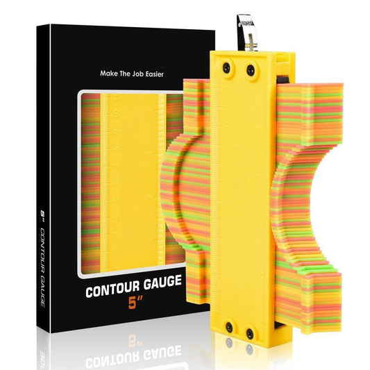 Contour irregular shape ruler contour gauge copy ruler with lock woodworking measurement shape ruler arc ruler, 10 inch.