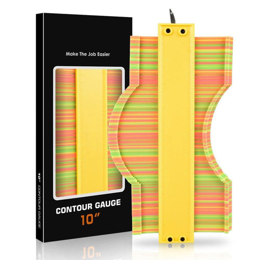 Contour irregular shape ruler contour gauge copy ruler with lock woodworking measurement shape ruler arc ruler, 5 inch.