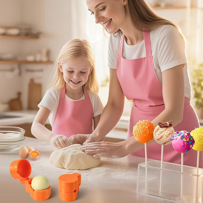 Cake Pop Mold, 3D Printed Cake Pop Mold for Home Baking - Non-Stick Backing Bakeware for Desserts, Clay, Candy, Kids Parties, Home, Parties, Baby Showers, Weddings, Christmas, School.