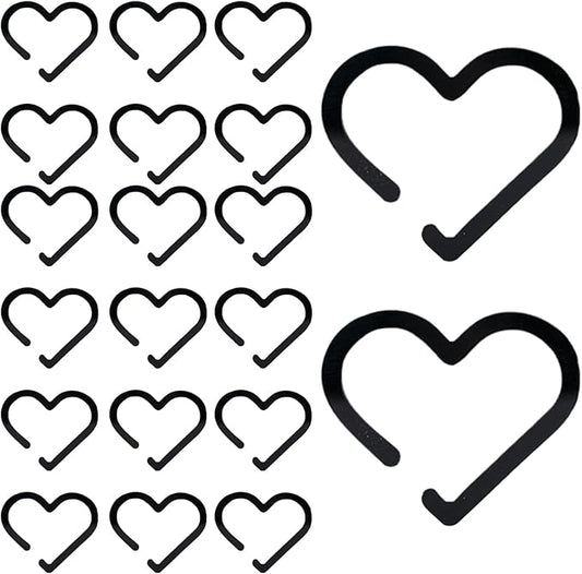 Glass Charm - Glass Accessories 20 Pieces - Accessories Heart Shaped Acrylic Decorations For Women Men Drinks Parties