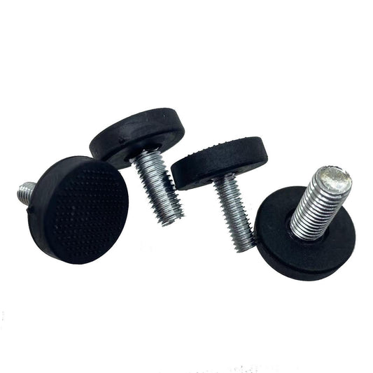 24 Pieces 1/4"-20 Thread Furniture Feet, Black Adjustable Table Leg Leveling Feet, Screw-On Leveling Feet, Leveling Feet Accessories, Table/Chair/Furniture Feet Leveling Feet for School, Bar.
