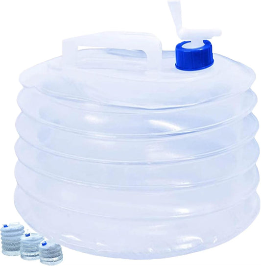 Collapsible Bucket - Collapsible Water Container - Portable & BPA Free Water Tank - Kettle - Bucket - Suitable for Caravan, Camping, Hiking, BBQ, Travel, Outdoor Use - 5L.