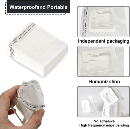 Coffee Filter Bags - with Hanging Loop - Portable Paper Coffee Filters for Most Cups - Travel, Camping, Home, Office - Pack of 100