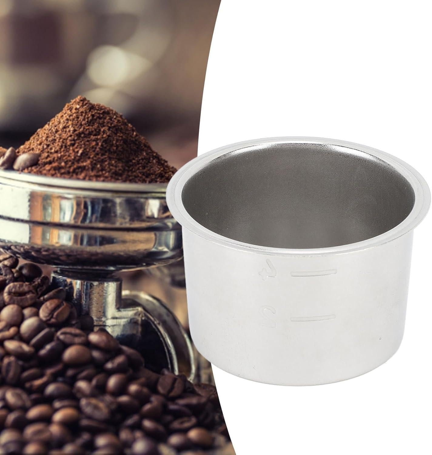 Coffee filter basket - Suitable for semi-automatic coffee machine Filter holder - Durable and high filter precision - 304 stainless steel - 10 pieces.