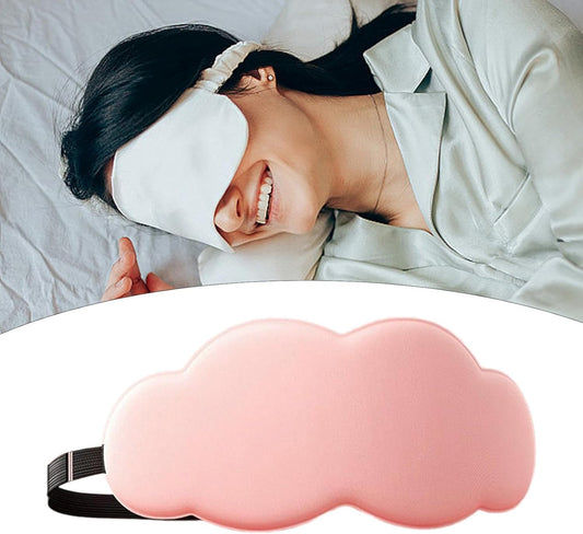 Sleep Mask - Eye Mask - Comfort Eye Mask Eye Mask Ice Silk Eye Mask Night Eye Mask - Suitable for Sleepers on Birthdays Airplane Car Nap - Pink
