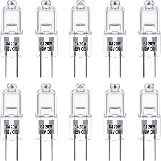 G4 LED lamp - G4 12V 20W halogen lamp - Warm white 3000K - 350LM - Dimmable LED G4 halogen capsule lamp - Suitable for kitchen lighting, signal lighting - 10-pack