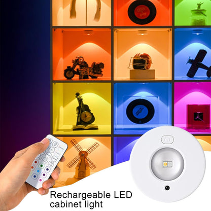 LED Cabinet Light - Rechargeable Bar Lamp with Dimmer and Remote Control - 500mAh USB Dimmable Recessed Light - Suitable for Kitchen, Bedroom, etc.