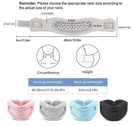 Neck Brace - Neck Pain - Neck Brace for Pain Relief and Support, Soft Adjustable Cervical Collar, Neck Traction Device, Neck Protectors for Spinal Stability and Alignment, Neck Pressure Relief for Men and Women - Gray.