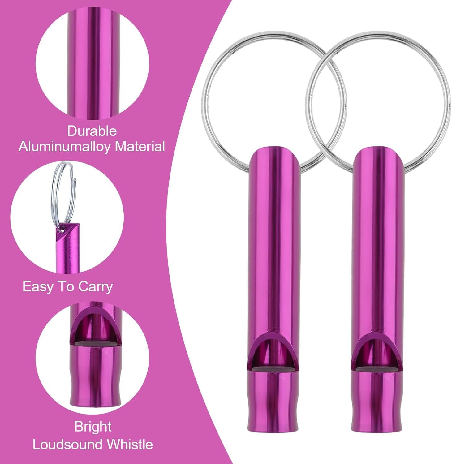 Metal Emergency Whistles - Set of 12 - Referee Whistles for Sports, School & Outdoors.