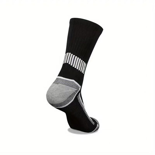 Hiking Socks - 5 Pair Set for Men and Women - Breathable Cotton Sports Socks - Anti-Blisters and Lined - Outdoor Activities