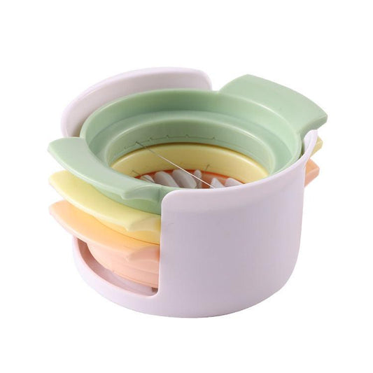 3-in-1 Egg Slicer - Egg Separator - Stainless Steel 304 - For Eggs, Strawberries & Soft Foods - Easy to Clean.