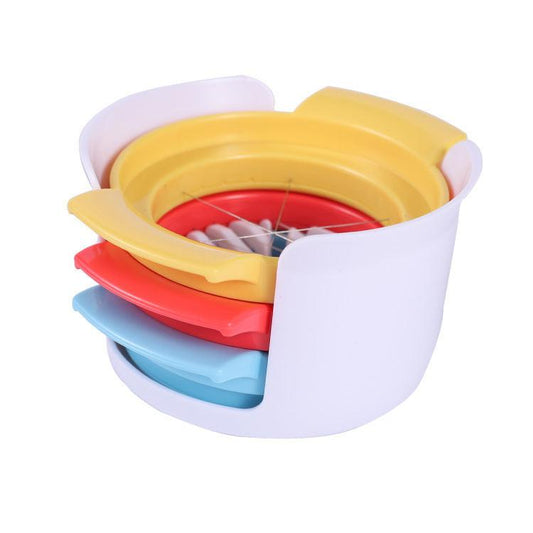 3-in-1 Egg Slicer - Egg Separator - Stainless Steel 304 - For Eggs, Strawberries & Soft Foods - Easy to Clean.