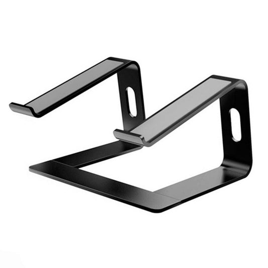 Ergonomic Aluminum Laptop Stand - Removable & Height Adjustable - Suitable for 10-14 inch Notebooks - Black.