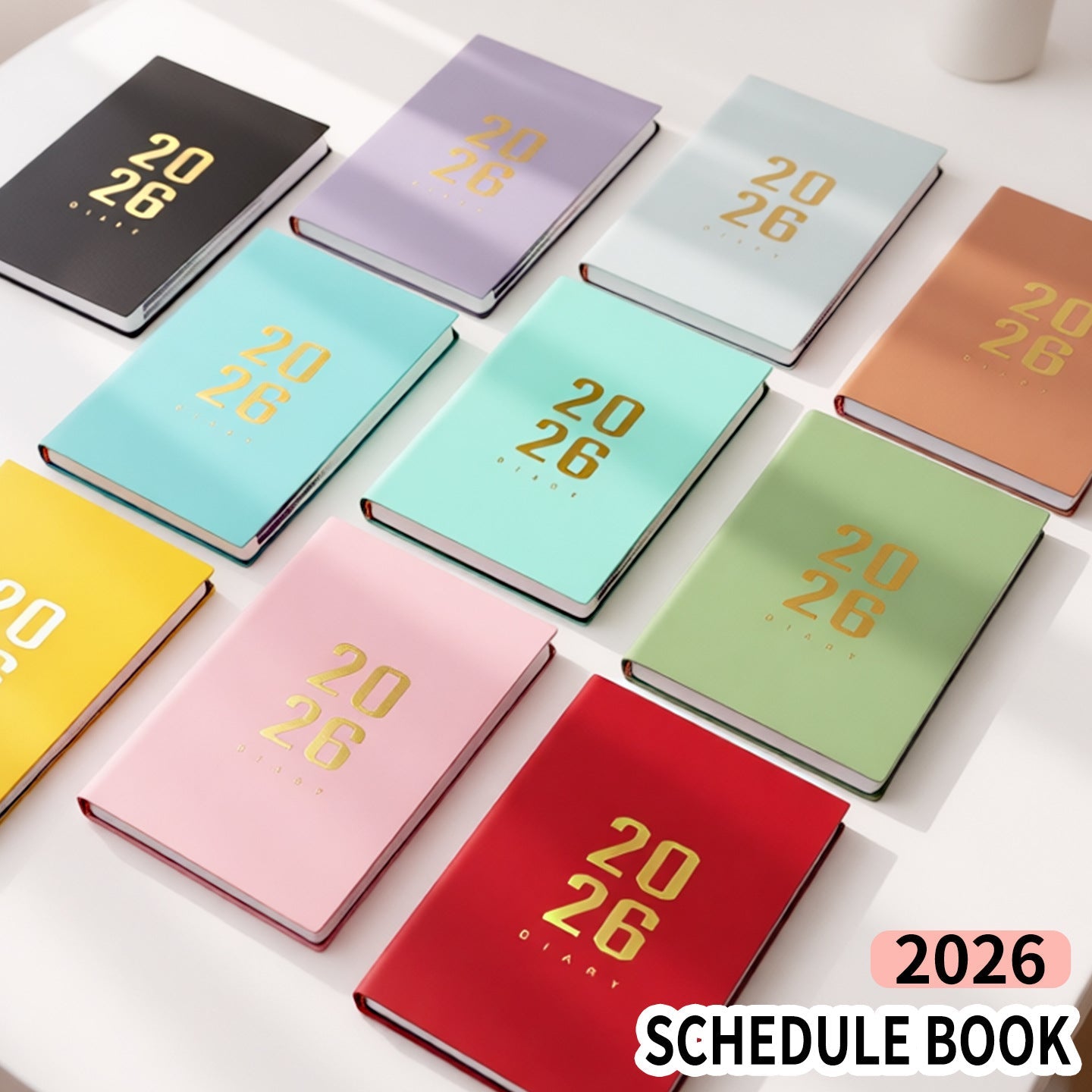 2026 Agenda - Daily Agenda - A5 Format - 1 Day per Page - 304 Pages - [light blue] - Hardcover