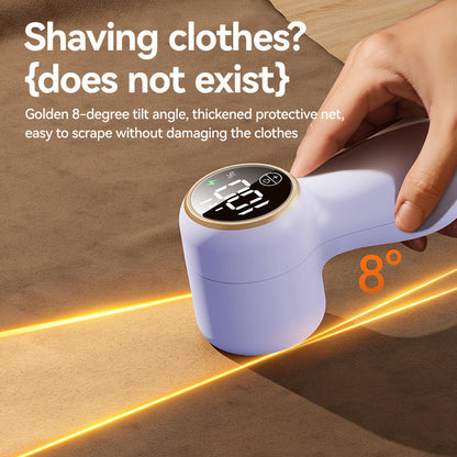 Lint Remover Electric – Portable Clothes Depiller & Fabric Shaver – Removes Lint, Hair, and Pilling from Sweaters & Jackets – Rechargeable and Fabric Safe-Purple