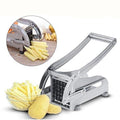 Potato Slicer - Household Manual Potato Slicer Made of Stainless Steel - Cucumber Slicer - Multifunctional French Frying Machine.
