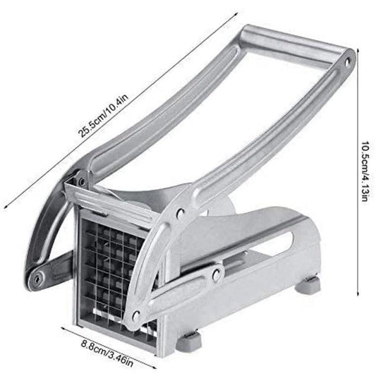Potato Slicer - Household Manual Potato Slicer Made of Stainless Steel - Cucumber Slicer - Multifunctional French Frying Machine.