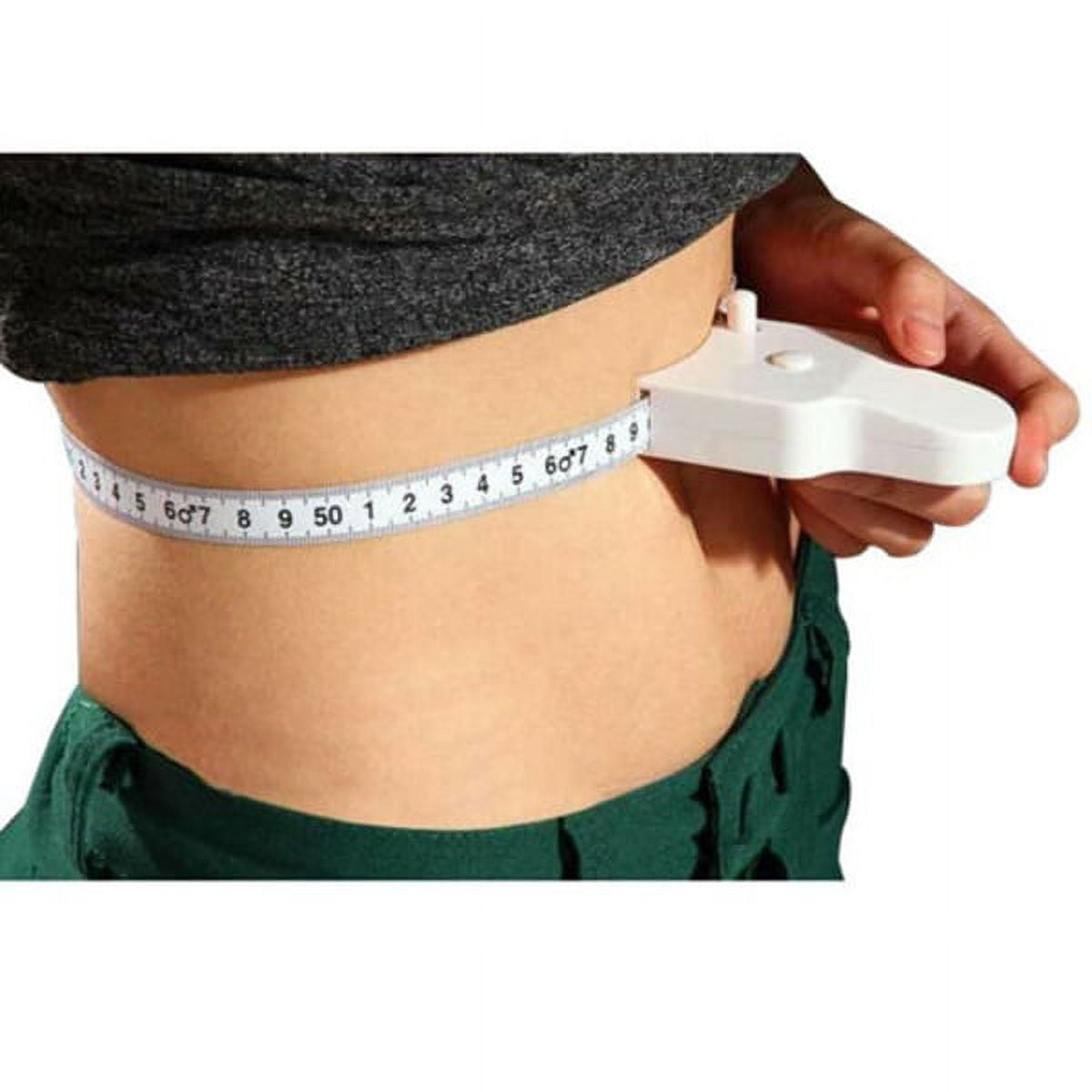 Body Measuring Tape, 60 Inch Retractable Measuring Tape for Body: Waist, Hip, Bust, Arms, and More (White) White