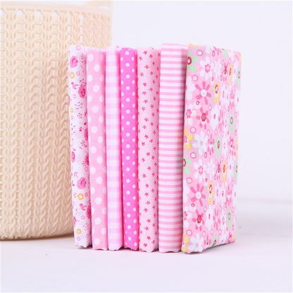 Tdoenbutw clearance Cotton Crafts Fabric Bundle Patchwork Squares Quilting Sewing Patchwork DIY 7PCS 7PC DIY Fabric fall fabric squares clearance sale Multicolor