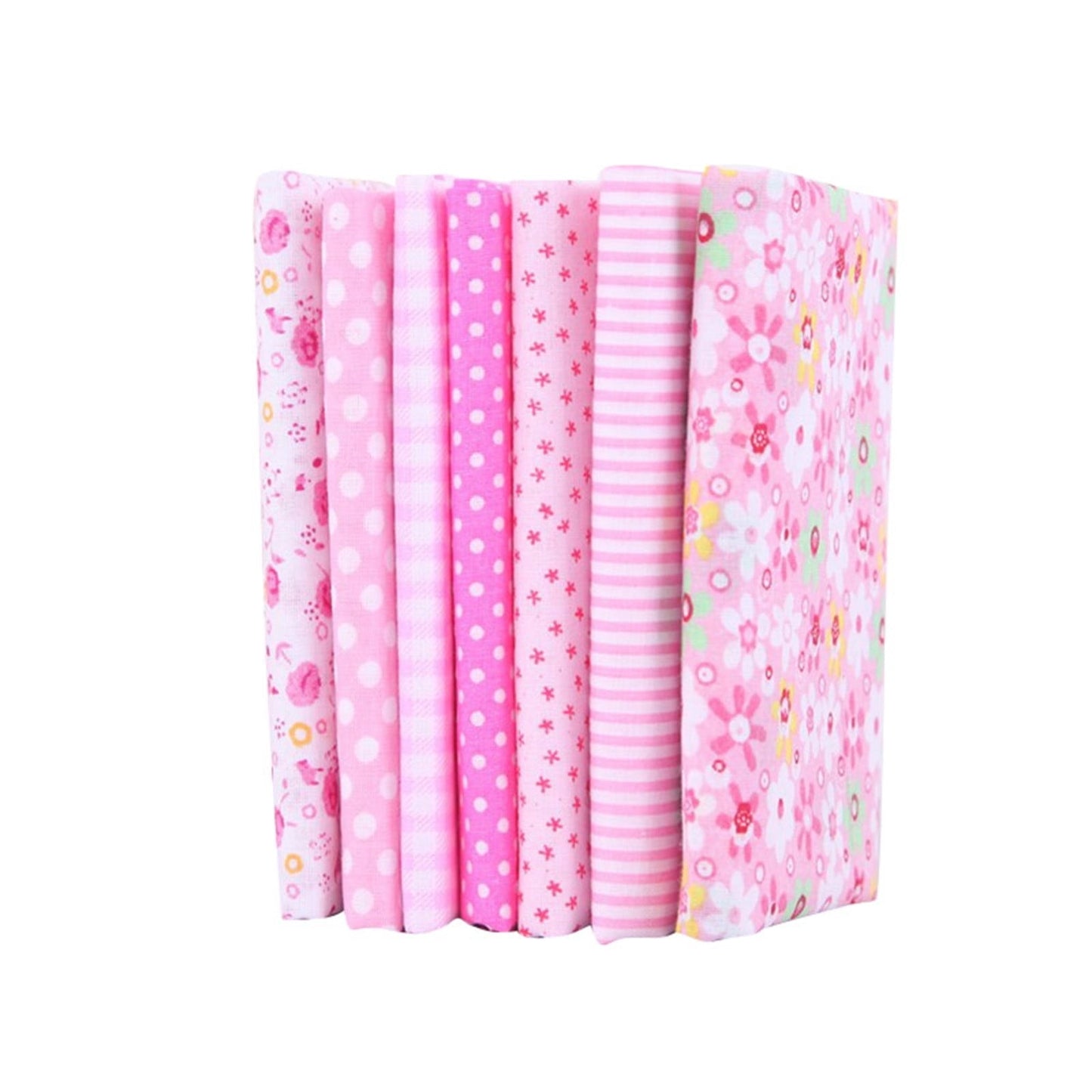 Tdoenbutw clearance Cotton Crafts Fabric Bundle Patchwork Squares Quilting Sewing Patchwork DIY 7PCS 7PC DIY Fabric fall fabric squares clearance sale Multicolor