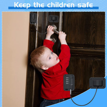 Baby Proofing, Refrigerator lock, Baby Safety Locks for Cabinets, Cabinet Locks for Babies, No Drilling Child Safety Cabinet Locks for Latching to Drawer Door Fridge Oven Toilet Seat Black