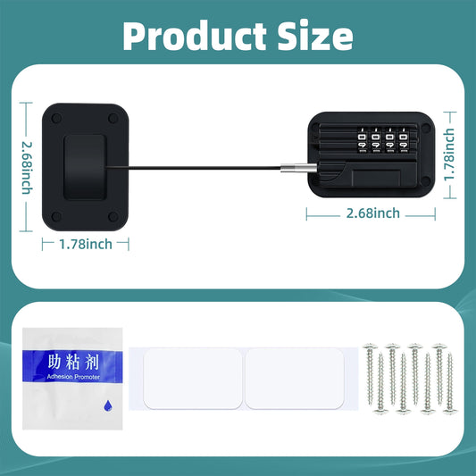 Baby Proofing, Refrigerator lock, Baby Safety Locks for Cabinets, Cabinet Locks for Babies, No Drilling Child Safety Cabinet Locks for Latching to Drawer Door Fridge Oven Toilet Seat White