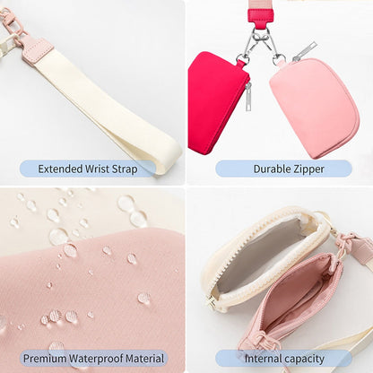 3/2/1PCS Keychain Wallet Mini Zip Around Wristlet Wallets For Women Detachable Dual Pouch Wristlet Portable Coin Purse Small Wallets For Travel Sports Outdoors Watermelon Red 2PCS