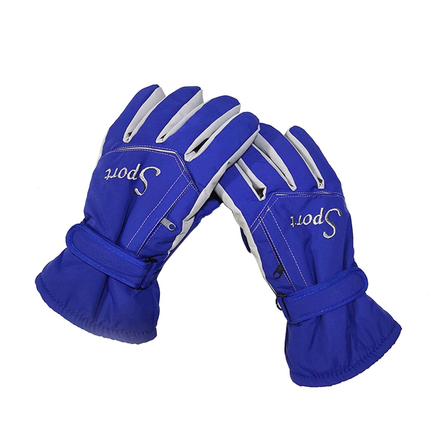 IDALL Ski Gloves Waterproof Gloves Winter Outdoor Men And Women Snow Skating Snowboarding Windproof Warm Ski Gloves Snow Gloves Winter Gloves W-Blue One Size Y-Blue