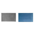 2PCS White Cotton Classic Rug Bath Mats Absorbent Cotton Hotel Spa Shower Bathtub Mats [Not A Bathroom Rug] Machine Washable Shower Bathroom Floor Towel A 1PCS & C 1PCS