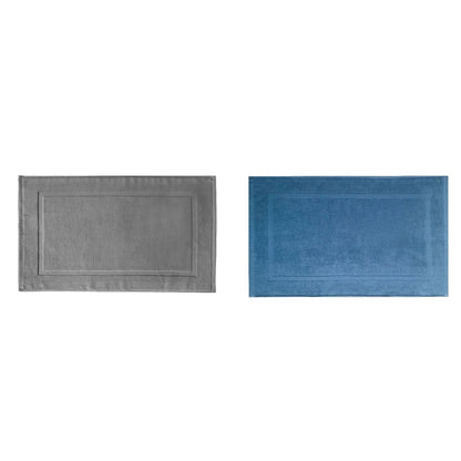 2PCS White Cotton Classic Rug Bath Mats Absorbent Cotton Hotel Spa Shower Bathtub Mats [Not A Bathroom Rug] Machine Washable Shower Bathroom Floor Towel A 1PCS & C 1PCS