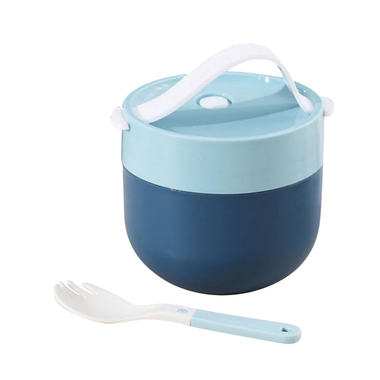 Ramen BBlueowl, Soup Bowls, Microwave Ramen Bowl with Lid, Lunch Box with Lid, Durable and Heat Resistant Bowl for Noodles, Rice, and Soups, Perfect for Home, Office, or School Meals， Z16_Sky Blue