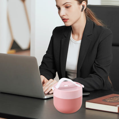 Ramen BBlueowl, Soup Bowls, Microwave Ramen Bowl with Lid, Lunch Box with Lid, Durable and Heat Resistant Bowl for Noodles, Rice, and Soups, Perfect for Home, Office, or School Meals， Z17_Pink