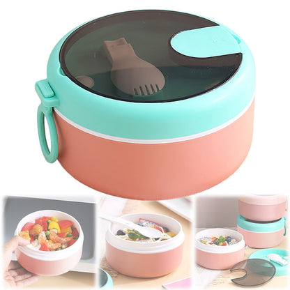 Ramen BBlueowl, Soup Bowls, Microwave Ramen Bowl with Lid, Lunch Box with Lid, Durable and Heat Resistant Bowl for Noodles, Rice, and Soups, Perfect for Home, Office, or School Meals， Z71_B