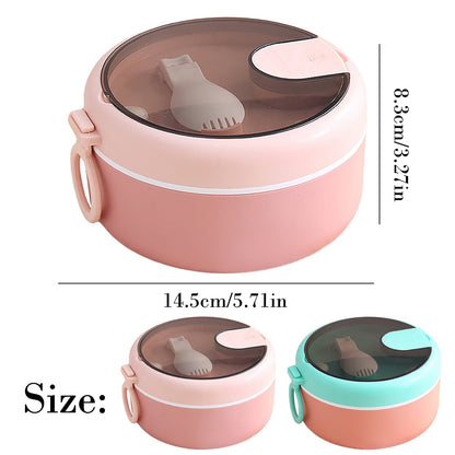 Ramen BBlueowl, Soup Bowls, Microwave Ramen Bowl with Lid, Lunch Box with Lid, Durable and Heat Resistant Bowl for Noodles, Rice, and Soups, Perfect for Home, Office, or School Meals， Z71_B