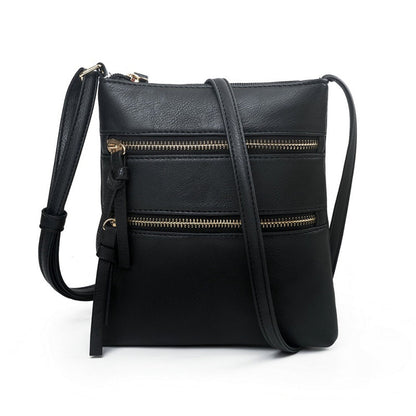 Small Crossbody Purses for Women Multi Pocket Travel Bag Over The Shoulder with Extra Long Strap - Beige Black