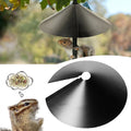 Squirrel Proof Baffle 鈥?12/14/16/18 Inches Wide Squirrel Protection for Bird Feeders 鈥?Anti-Rust Galvanized Steel Hangable Baffle, Protects Bird Houses from Squirrels 18" Black