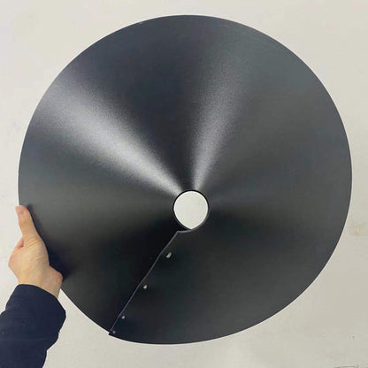Squirrel Proof Baffle 鈥?12/14/16/18 Inches Wide Squirrel Protection for Bird Feeders 鈥?Anti-Rust Galvanized Steel Hangable Baffle, Protects Bird Houses from Squirrels 18" Black
