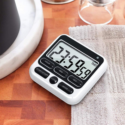 Digital Kitchen Timers for Cooking, Large Digits, Loud Alarm, Baking Kitchen Timers Black