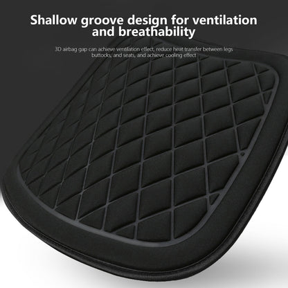 Car Seat Cushion, Driver Seat Cushion with Comfort Memory Foam & Non-Slip Rubber Bottom, Car Seat Pad Works with 95% of Vehicles and Office Chair or Home 17.3" x 18.9" Black
